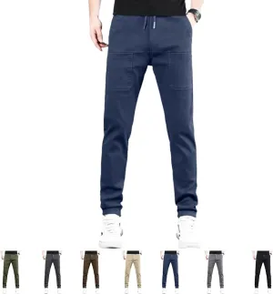 Multipants - High Stretch Multi-Pocket Durable Cargo Pants, Casual High Stretch Pants, Drawstring Elastic Waist Pants