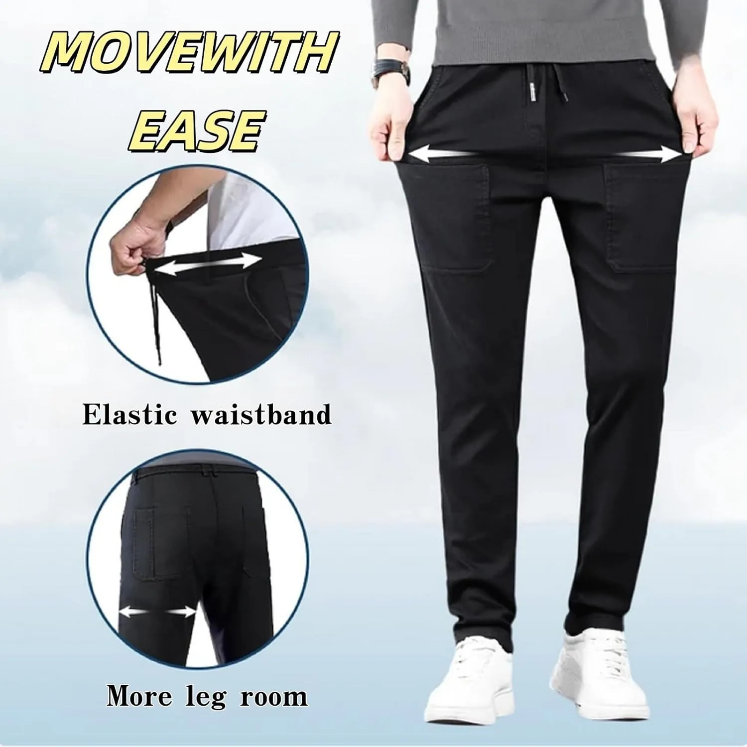 Multipants Luxury Pants, Expositiontext Multipants, High Stretch Multi-Pocket Cargo Pants, Men Comfy Cargo Pants Stretch
