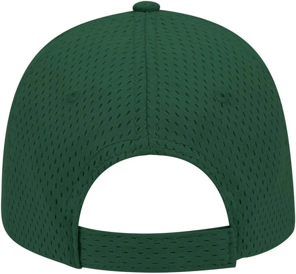 OTTO Polyester Pro Mesh Gray Undervisor 6 Panel Low Profile Baseball Cap