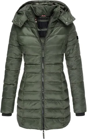 Parka Coats for Women Plus Size Long Thermal Thicken Padded Jacket Trendy 2022 Outdoor Down Coat with Pockets