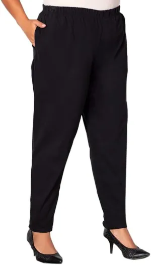 Plus Size Tailored Stretch Twill Pants