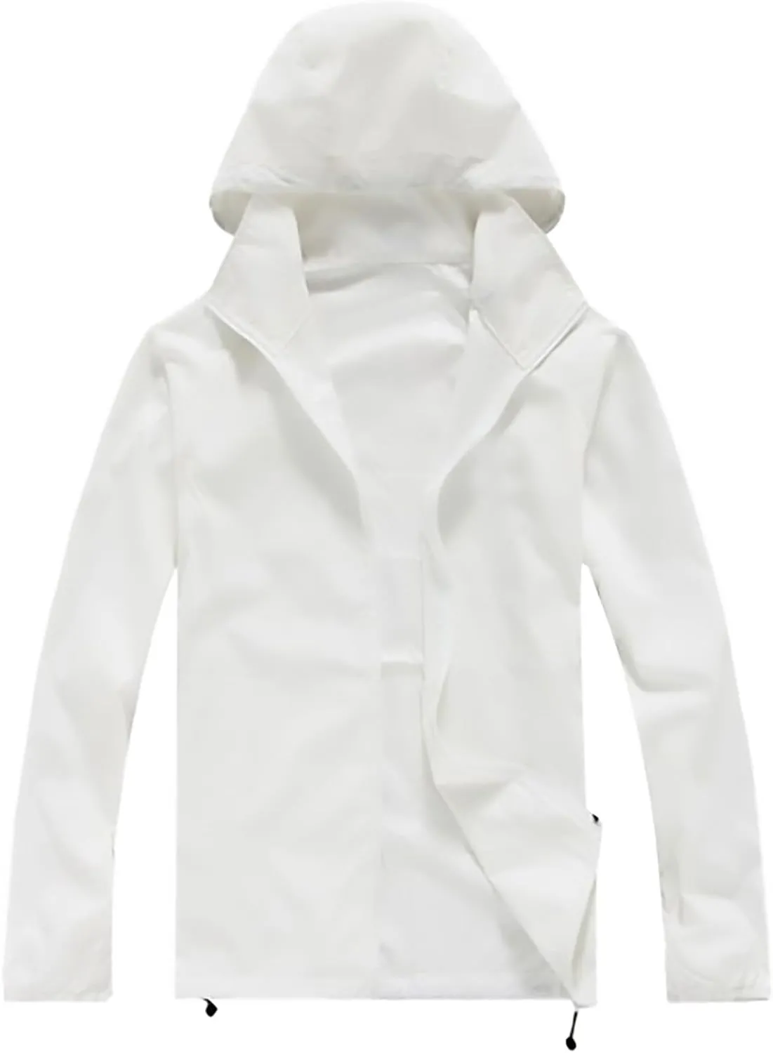 Rain Jacket Women Plus Size Lightweight Raincoat Outdoor Waterproof Windbreaker Hooded Packable Coats with Pockets