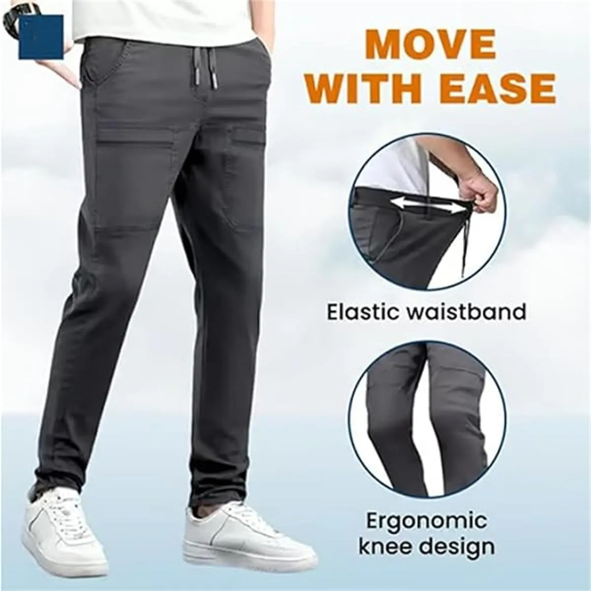 Reonproram Pants, Multipants - High Stretch Multi-Pocket Cargo Pants, Manzera Stretch Cargo Pants