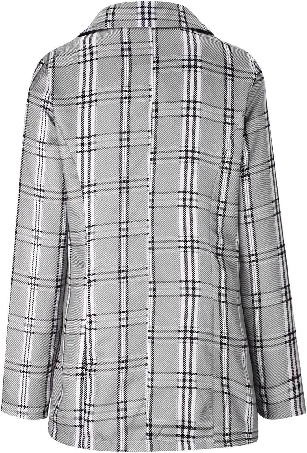 Solid Color Blazers for Women Business Casual Plaid Blazer Jacket Office Work Jackets 2024 Fall Coats