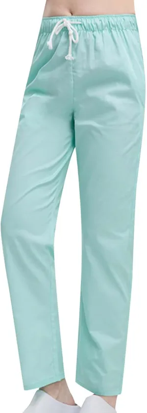Straight Leg Pants for Women Drawstring Casual Lounge Soft Trousers Stretch Breathable Joggings with Drawstring