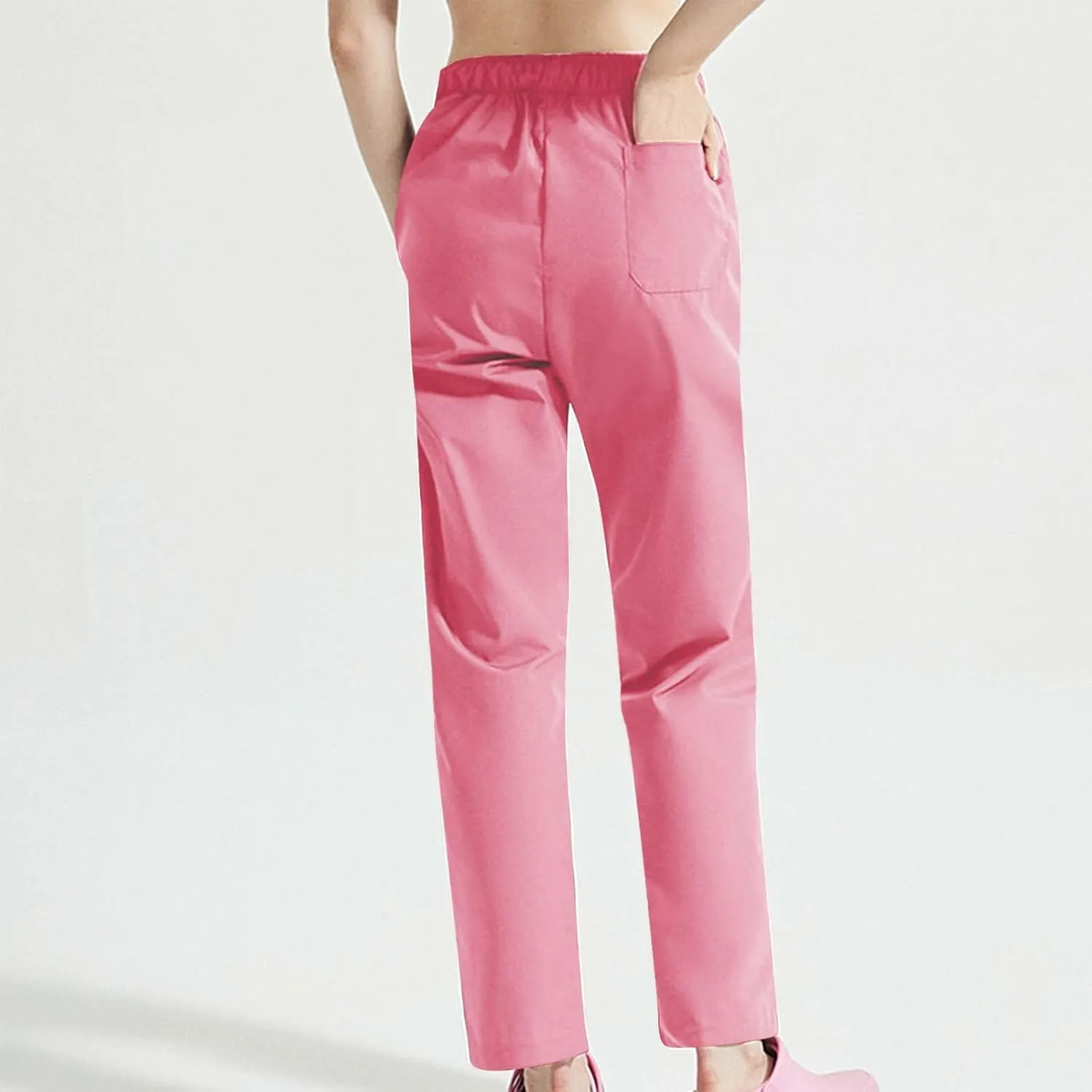 Straight Leg Pants for Women Drawstring Casual Lounge Soft Trousers Stretch Breathable Joggings with Drawstring
