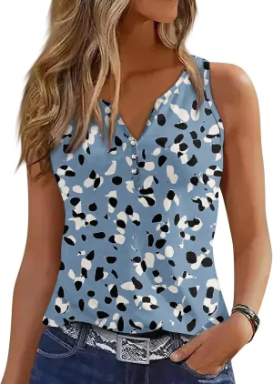 Tank Tops for Women - Loose Fit Pleated Square Neck Sleeveless Tops Curved Hem Flowy Loose Fit Shirts 2025