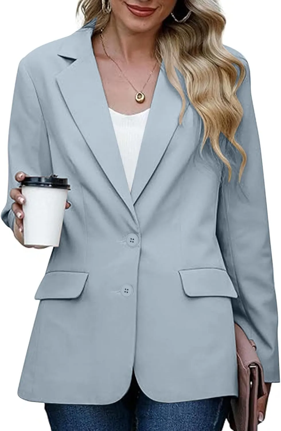 TARIENDY Business Casual Cardigans for Women Women's 2025 Work Office Blazers Long Sleeve Jackets Open Front Solid Cardigan