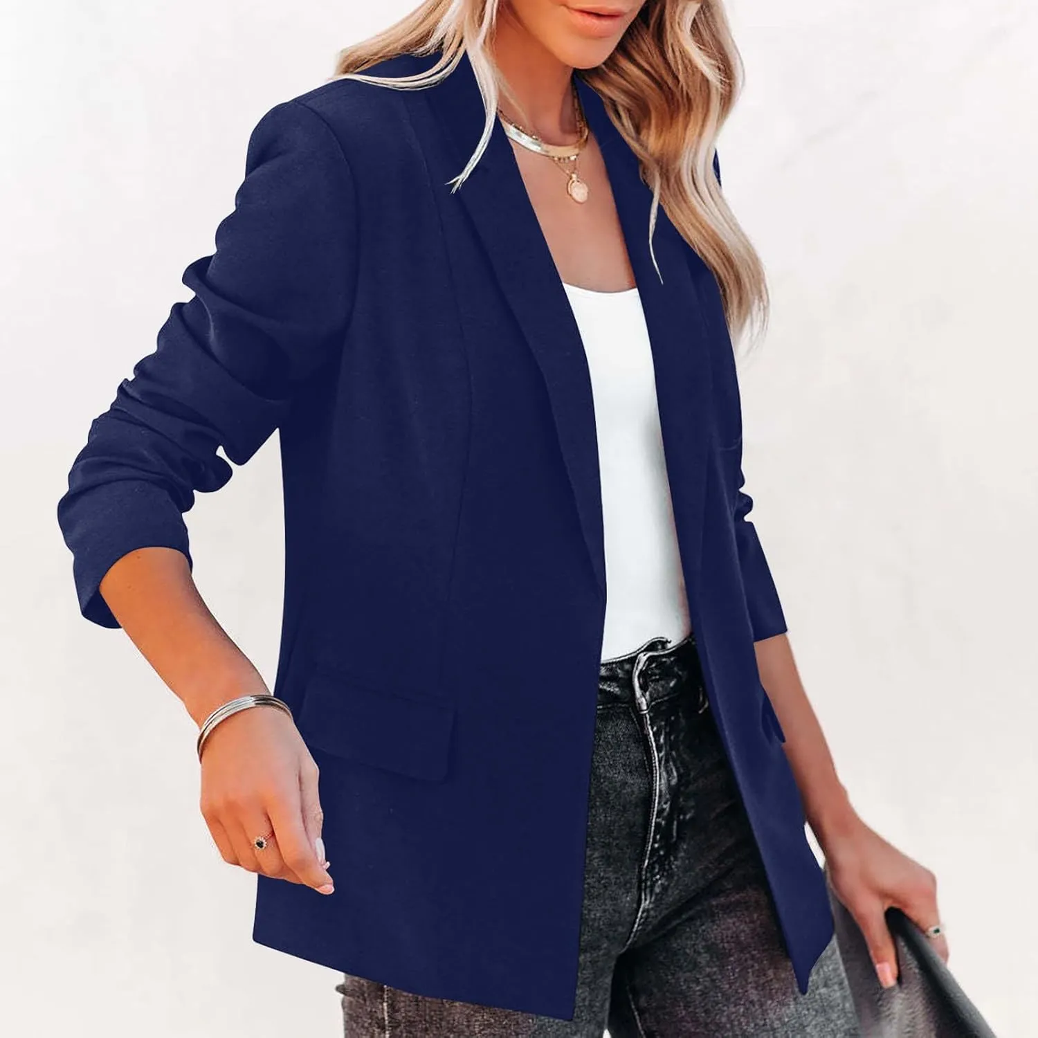 TARIENDY Fall Blazers for Women 2025 Womens Business Casual Blazers Long Sleeve Jackets Lightweight Open Front Cardigan