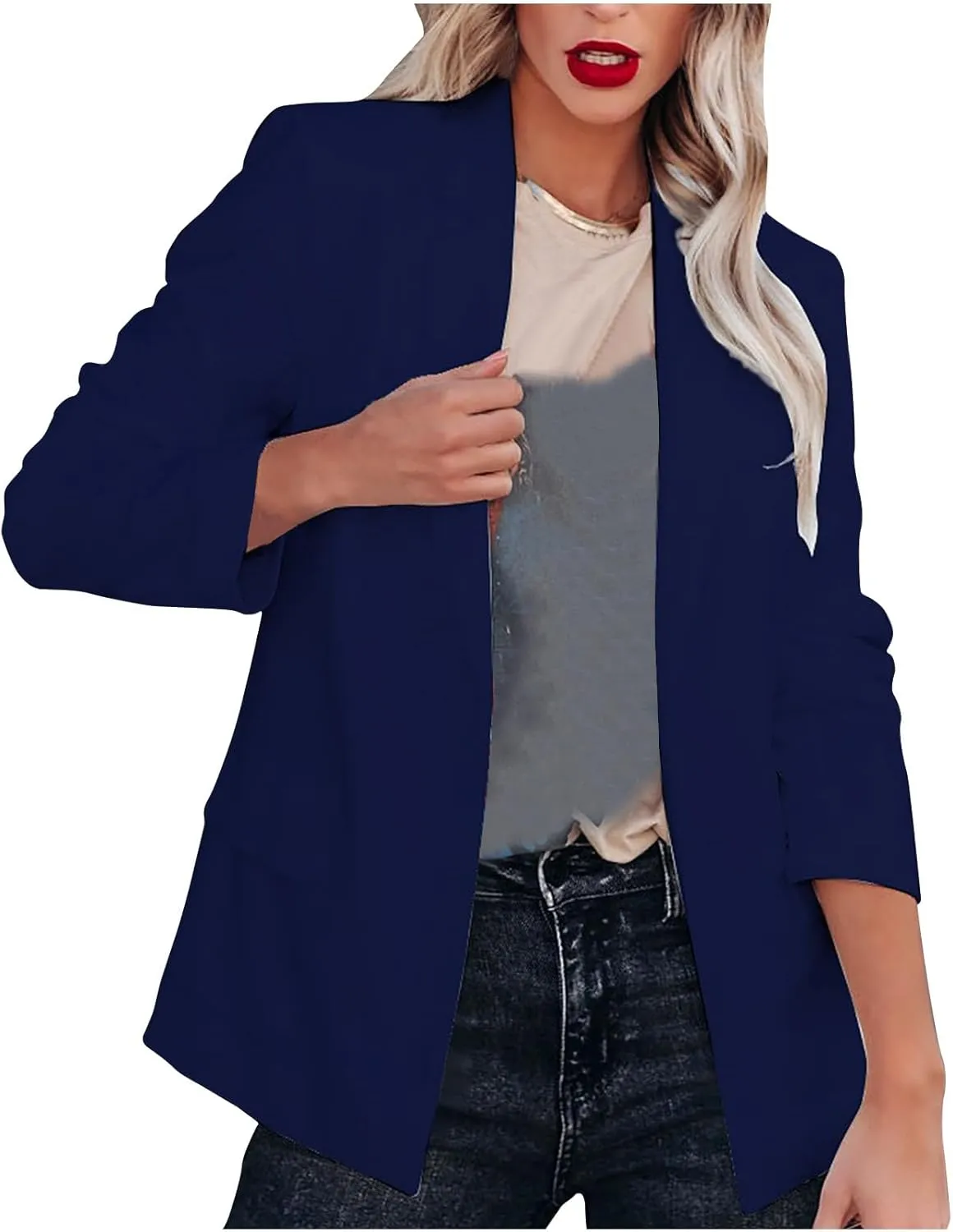 TARIENDY Fall Blazers for Women 2025 Womens Business Casual Blazers Long Sleeve Jackets Lightweight Open Front Cardigan