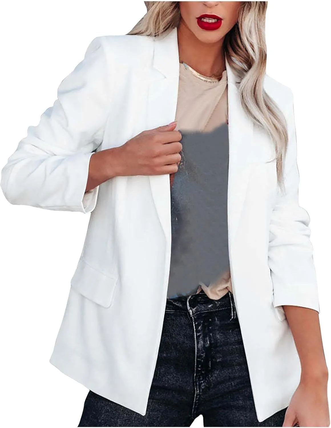 TARIENDY Fall Blazers for Women 2025 Womens Business Casual Blazers Long Sleeve Jackets Lightweight Open Front Cardigan