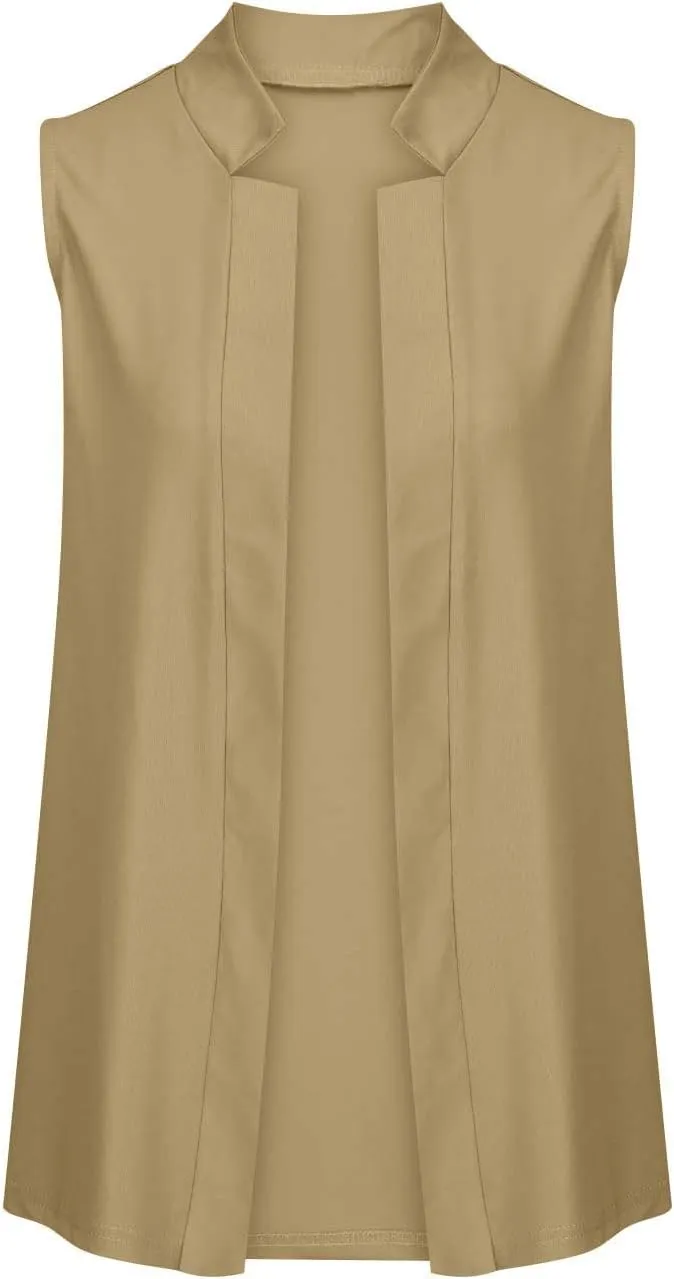 TARIENDY Sleeveless Blazers for Women Womens Fashion Going Out Blazers Sleeveless Jackets Casual Open Front Cardigan 2025