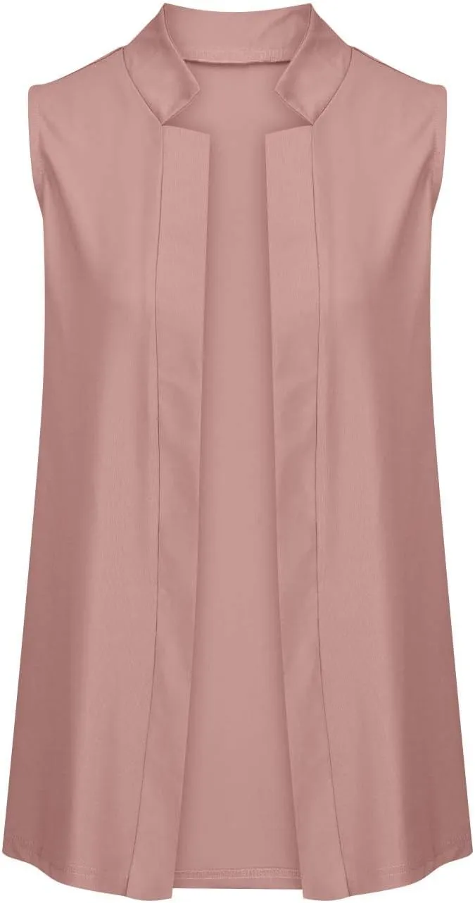 TARIENDY Sleeveless Blazers for Women Womens Fashion Going Out Blazers Sleeveless Jackets Casual Open Front Cardigan 2025