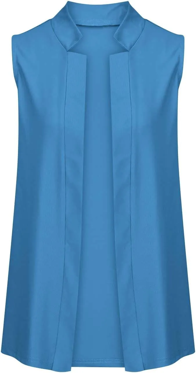 TARIENDY Sleeveless Blazers for Women Womens Fashion Going Out Blazers Sleeveless Jackets Casual Open Front Cardigan 2025