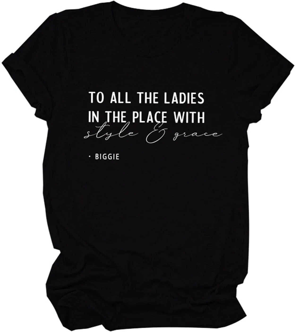 to All Yhe Ladies Different Summer Casual Graphic Funny Vintage Music Style T-Shirt
