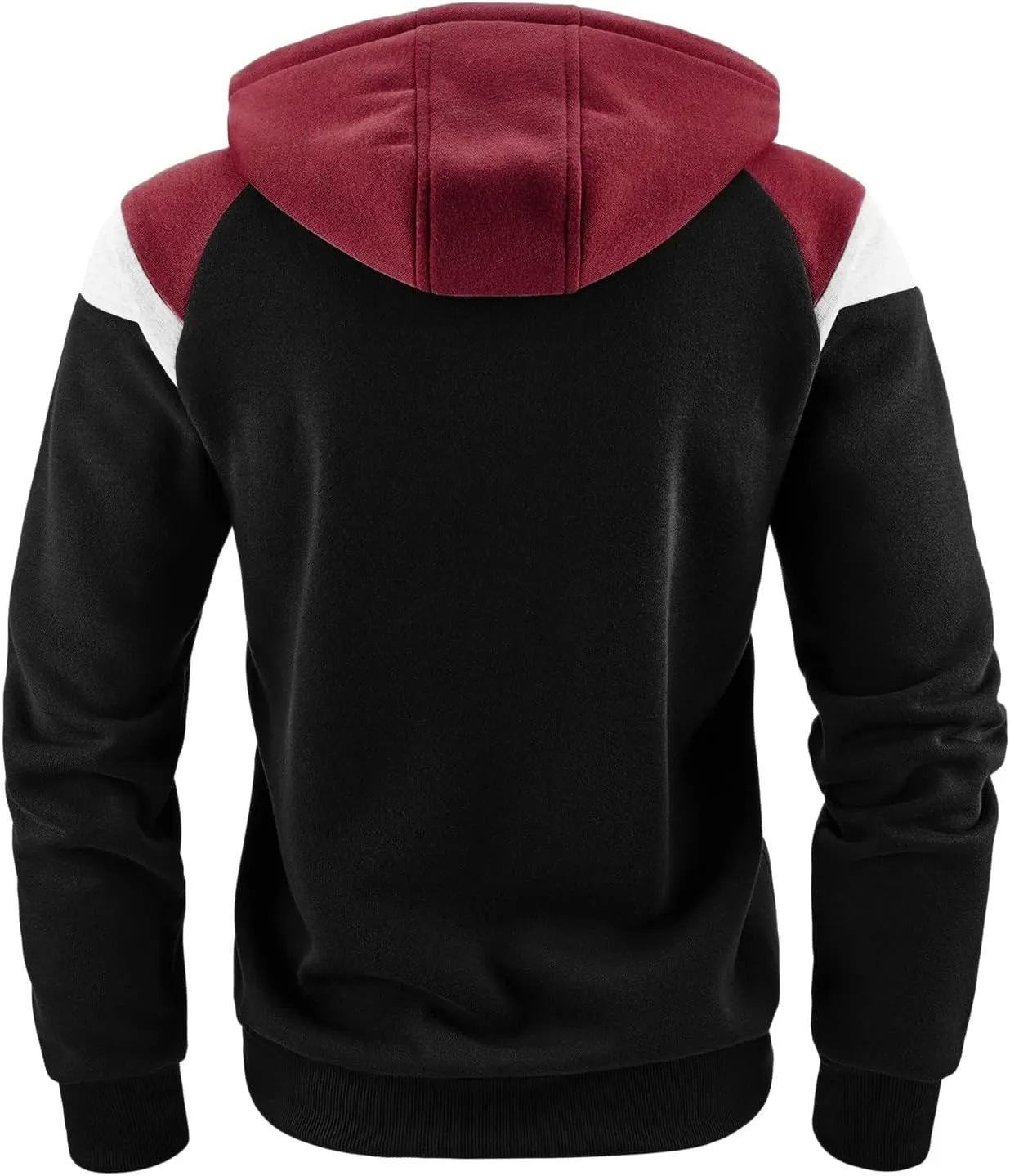 TUQIDEWU Zip Up Hoodie Men, Hoodies for Men Pullover Mens Casual Hoodies Sport Sweatshirt Color Block Jacket Coat with Pocket