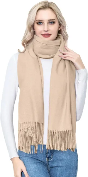 vimate Cashmere Wool Shawl Scarf,Winter Thick Super Soft Pashminas Shawl Wrap Stole