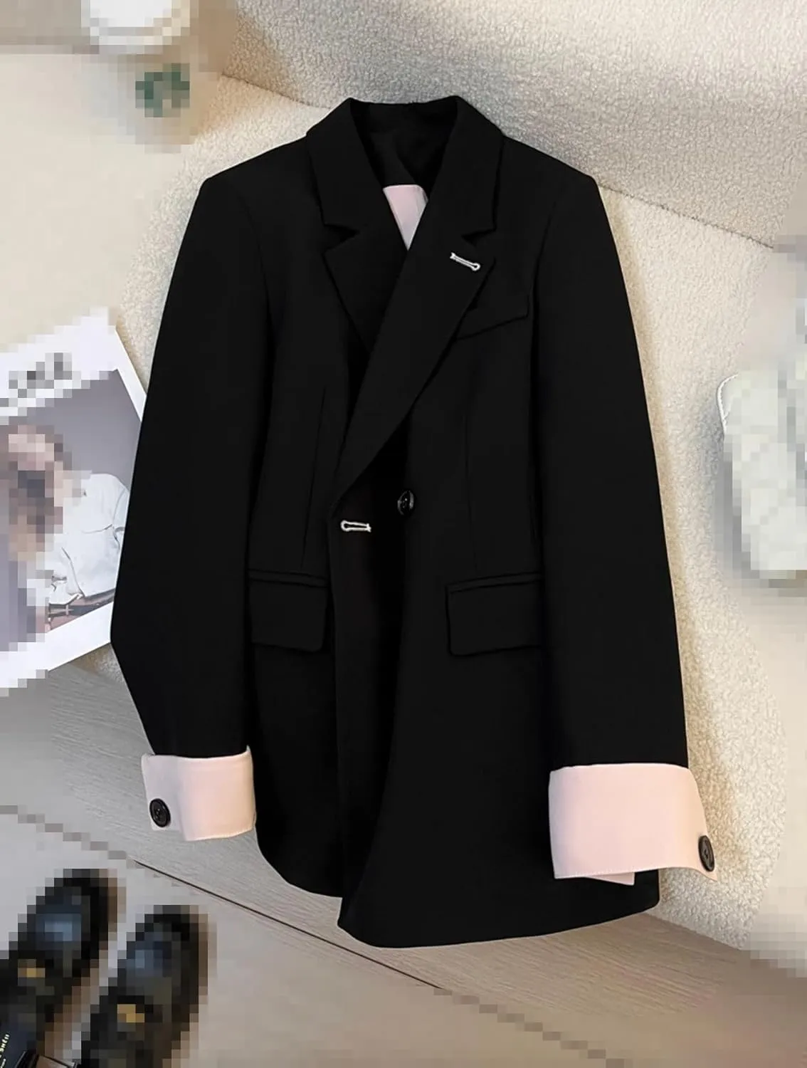 Women's Blazer Jacket Korean Casual Loose Suits