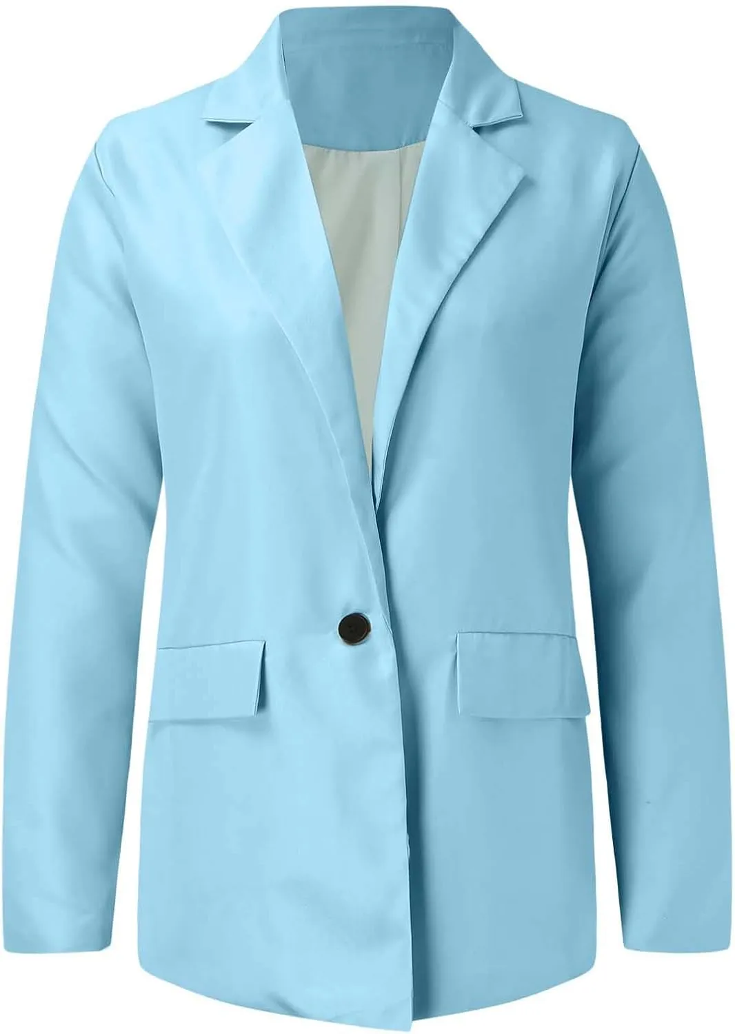 Women's Blazers & Suit Jackets Tweed Womens Tops Open Front Work Plaid Blazers Loose Fit With Pockets Blazers
