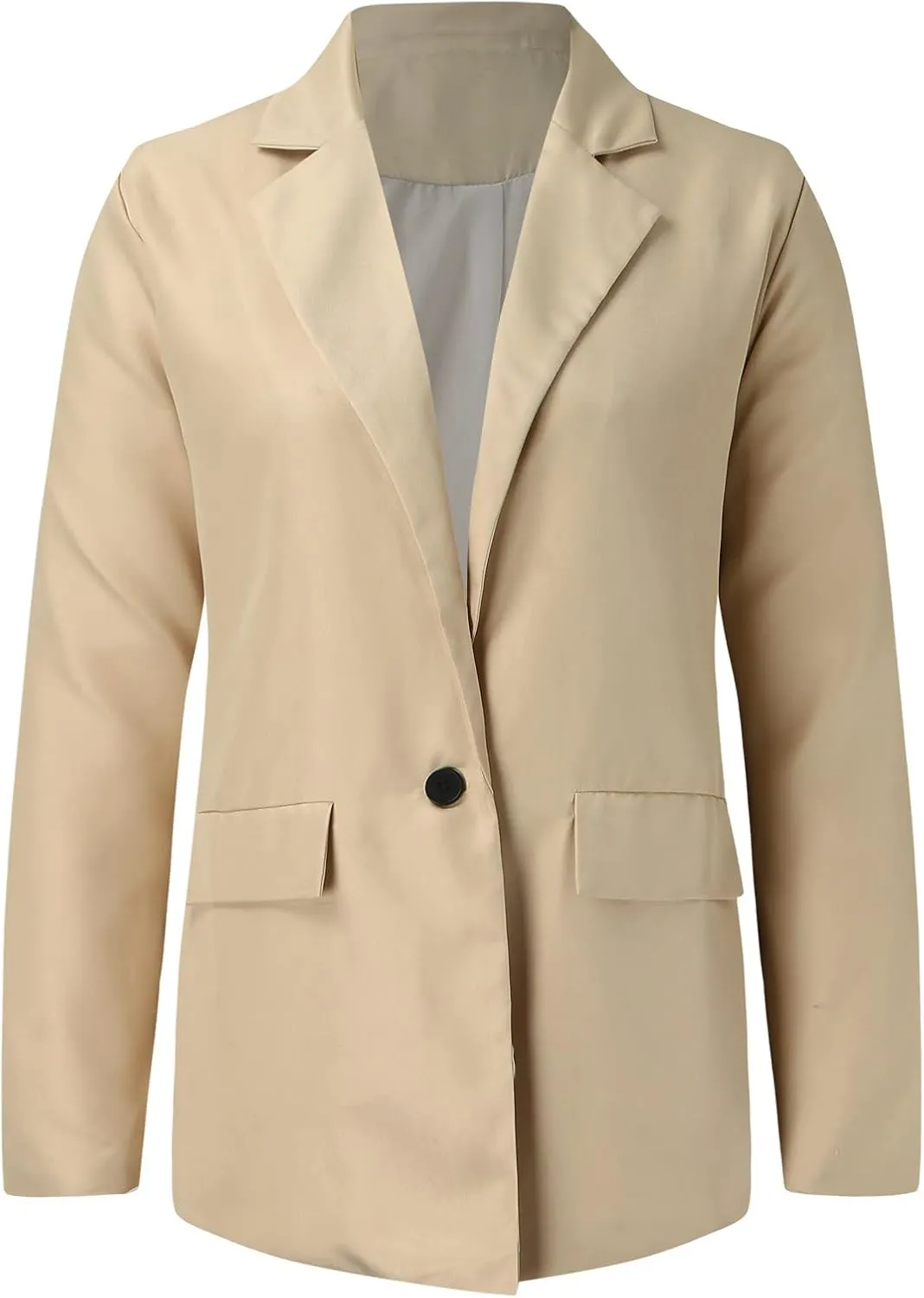Women's Blazers & Suit Jackets Tweed Womens Tops Open Front Work Plaid Blazers Loose Fit With Pockets Blazers