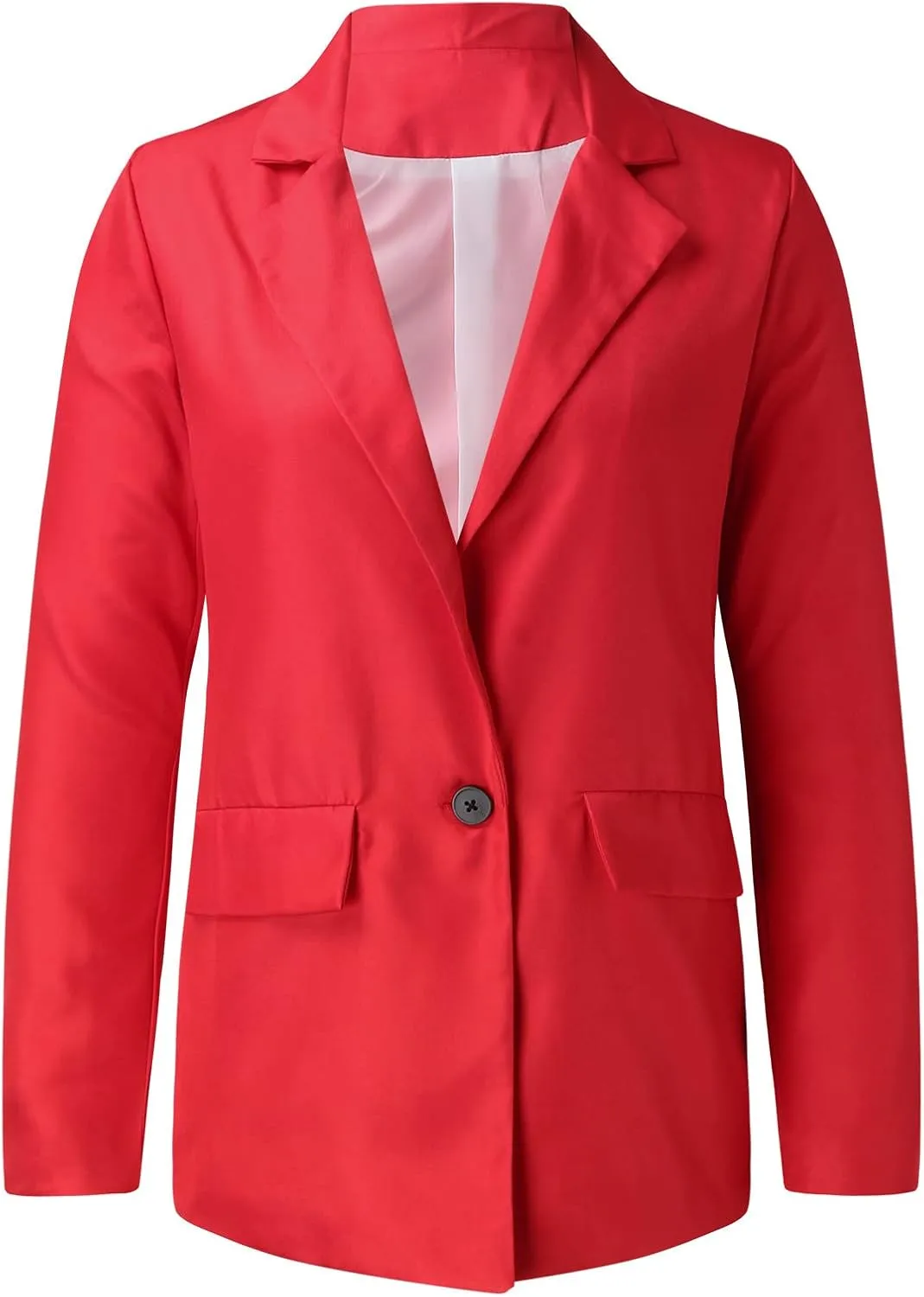 Women's Blazers & Suit Jackets Tweed Womens Tops Open Front Work Plaid Blazers Loose Fit With Pockets Blazers