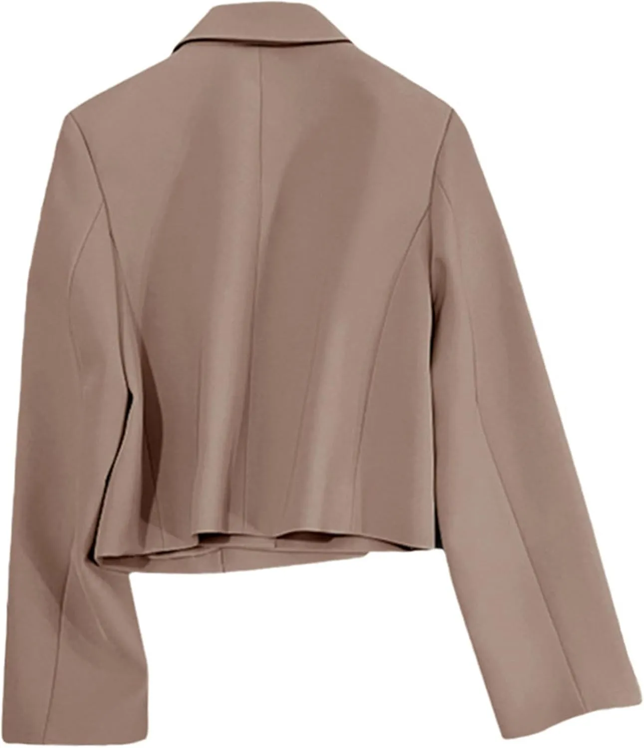 Womens Blazers Dressy Casual Cropped Long Sleeve Open Front Work Office Suit Jackets Solid Blazer with Pockets
