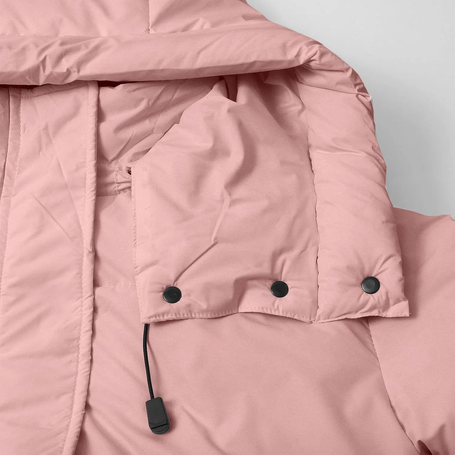 Womens Coats Winter Quilted Zip Up Puffer Jacket Oversized Long Sleeve Packable Down Outwear With Pocket