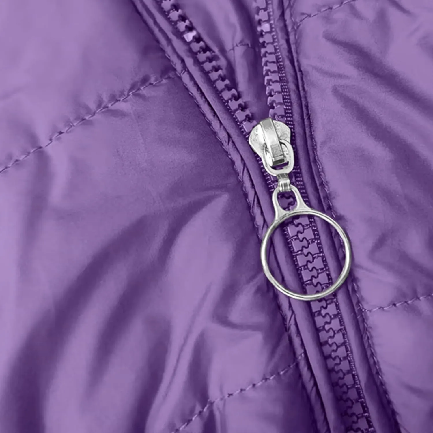 Women's Full Zip Fleece Quilted Jackets Solid Color Fuzzy Sherpa Lined Hooded Cardigans Jacket with Zipper Pockets