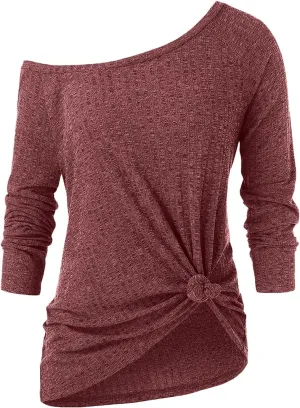 Women's Going Out Off The Shoulder T Shirts 2025 Lace Summer Loose Tops Trendy Asymmetrical Boat Neck Loose Fit Cute