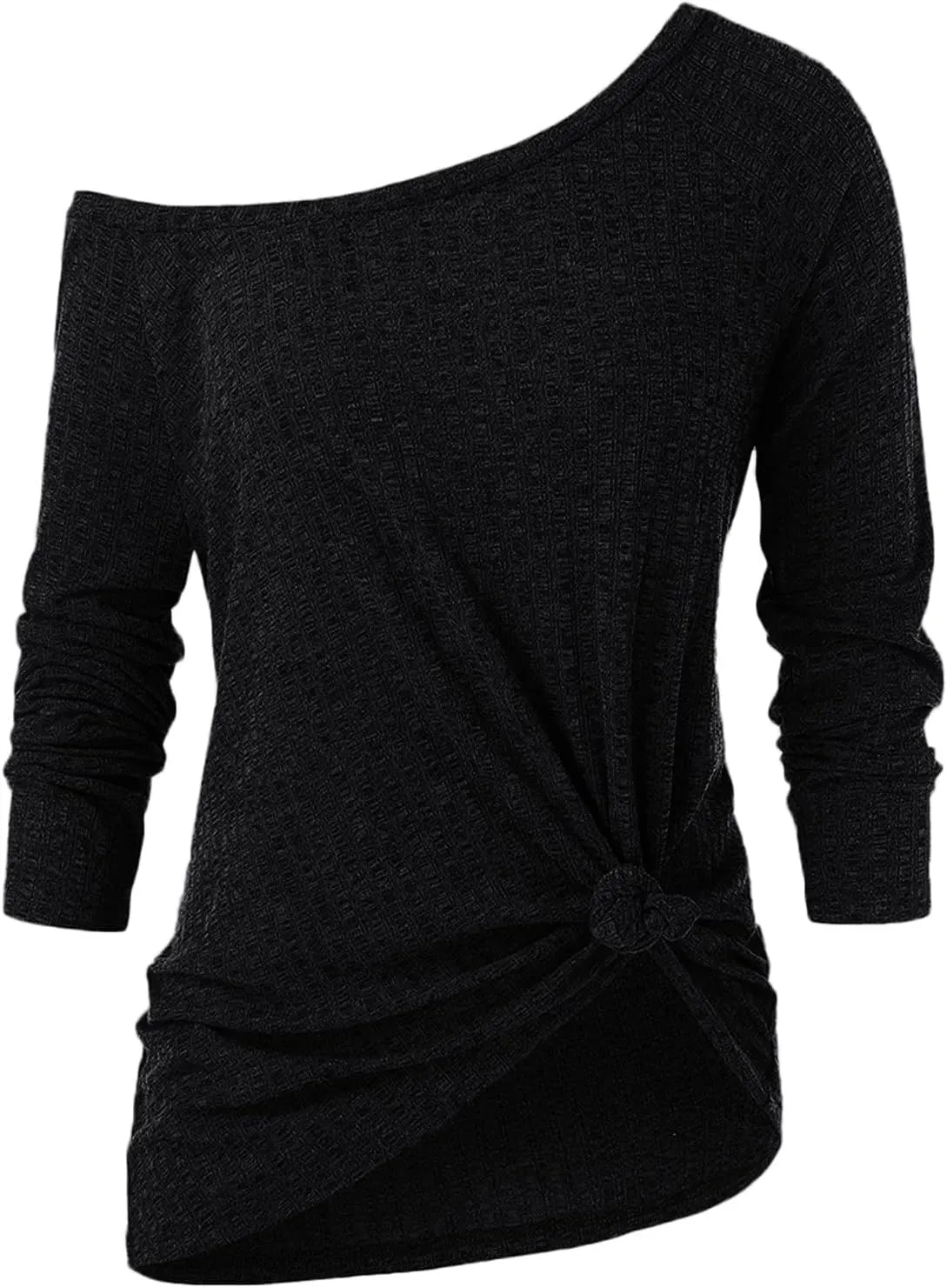 Women's Going Out Off The Shoulder T Shirts 2025 Lace Summer Loose Tops Trendy Asymmetrical Boat Neck Loose Fit Cute