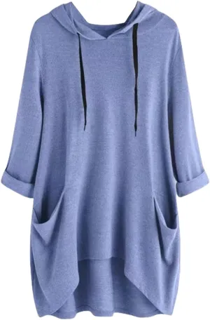 Women's Long-Sleeve Hooded Mini Sweatshirt Dress Oversized Sweatshirts with Pocket Hoodies Pullover Fall Outfits 2024