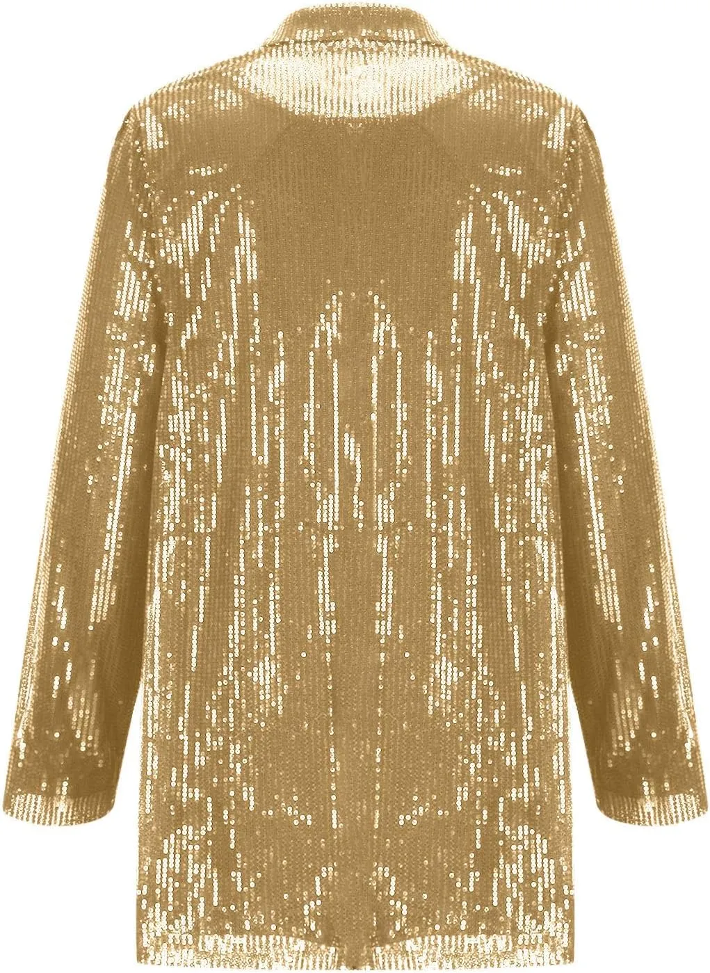 Women's Sequin Jackets Trendy Open Front Blazers Long Sleeve Sparkly Suit Jacket 2024 Casual Glitter Outfit