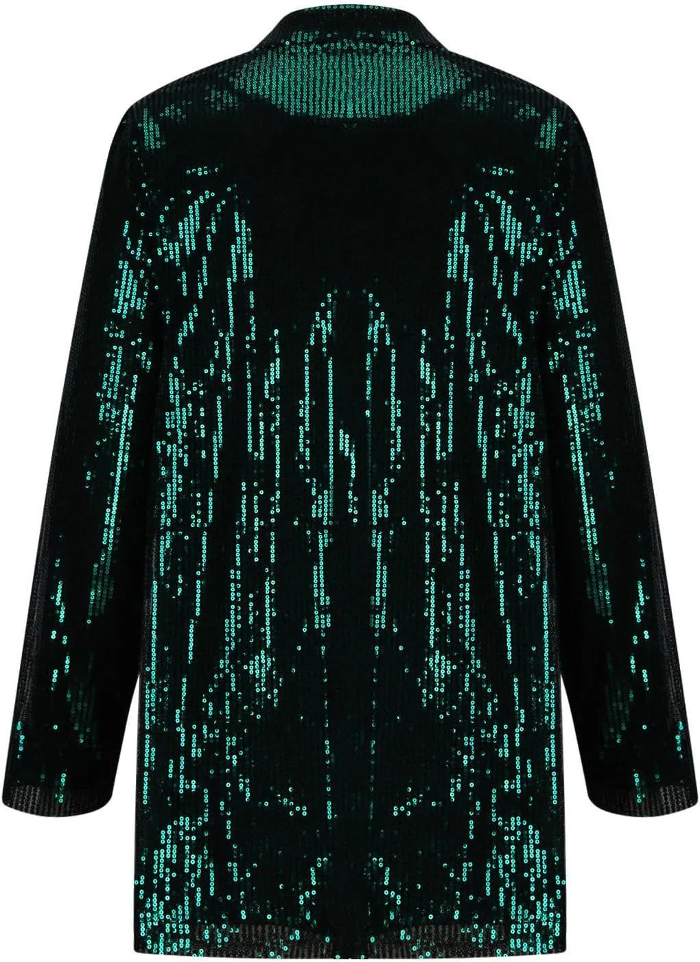 Women's Sequin Jackets Trendy Open Front Blazers Long Sleeve Sparkly Suit Jacket 2024 Casual Glitter Outfit