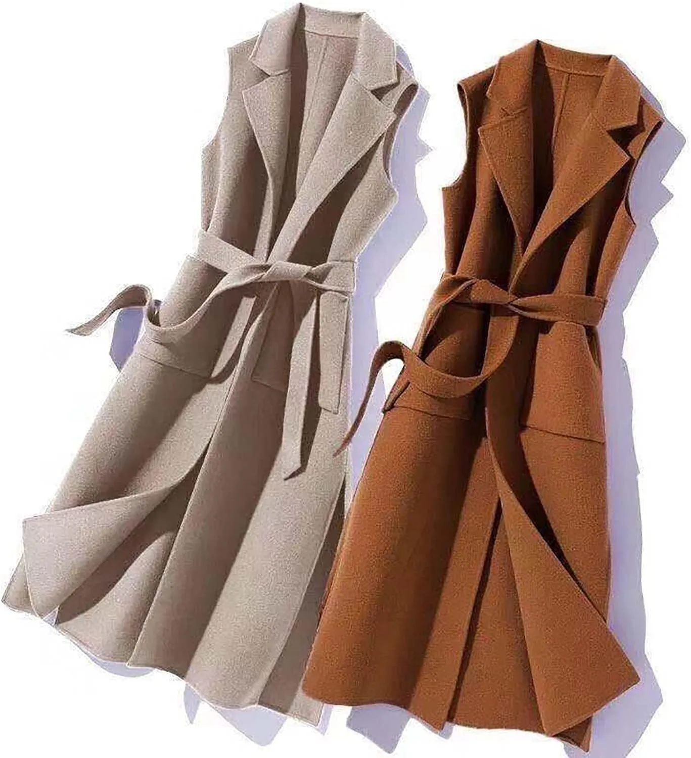 Womens Trench Coat Long Fuzzy Jacket Loose Fitting Warm Winter Outwear Fashion Lapel Jacket Coats Pedcoat Womens