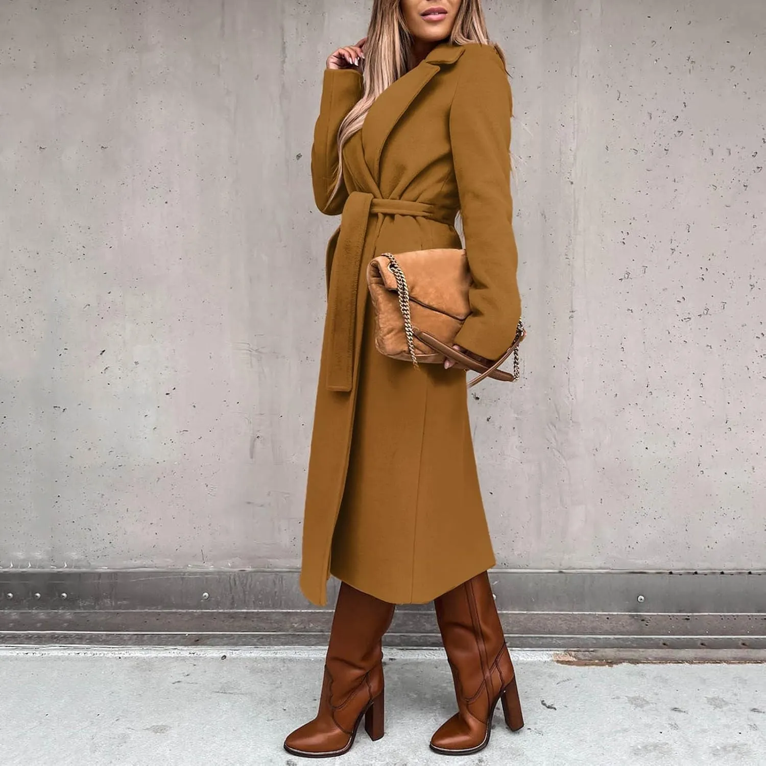 Womens Trench Coat Waterproow Jacket Loose Fitting Warm Winter Outwear Fashion Lapel Rain Trench Coat Women with