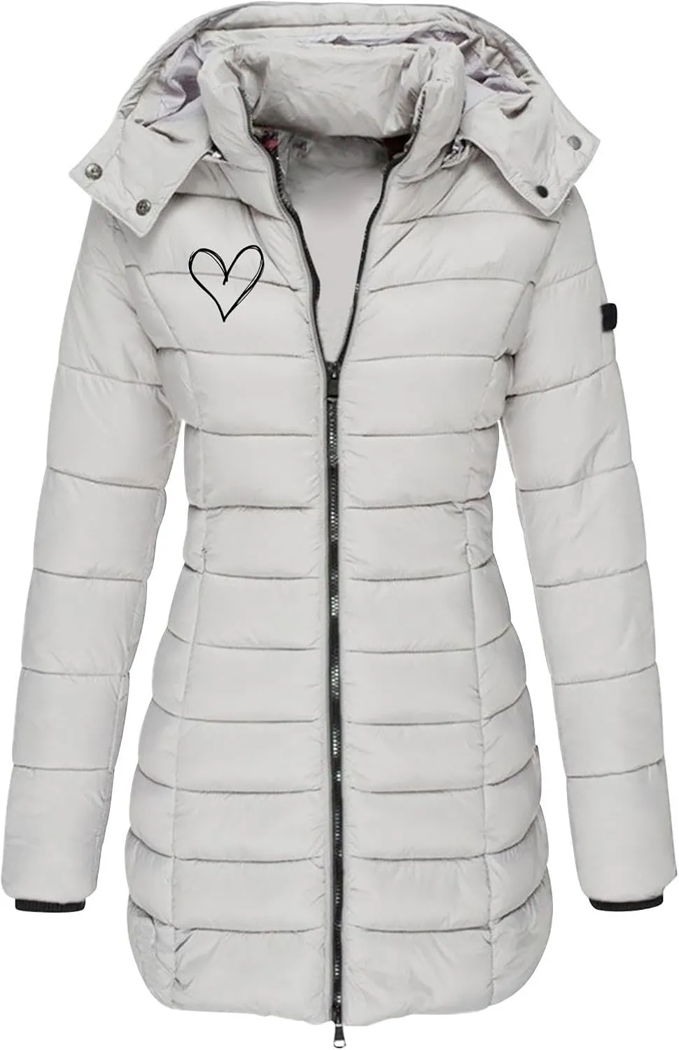 Women's Waterproof Long Puffer Jacket Womens Plus Size Thickened Quilted Down Jacket Warm Winter Coat with Hood