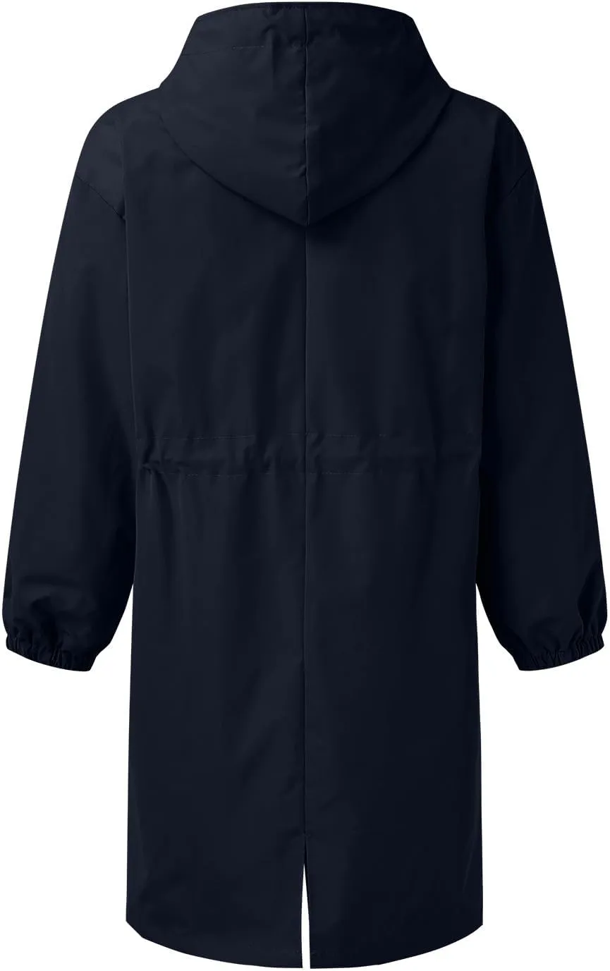 Women's Winter Wool Mid-Long Coat Notch Lapel Single-Breasted Trench Coat Outwear