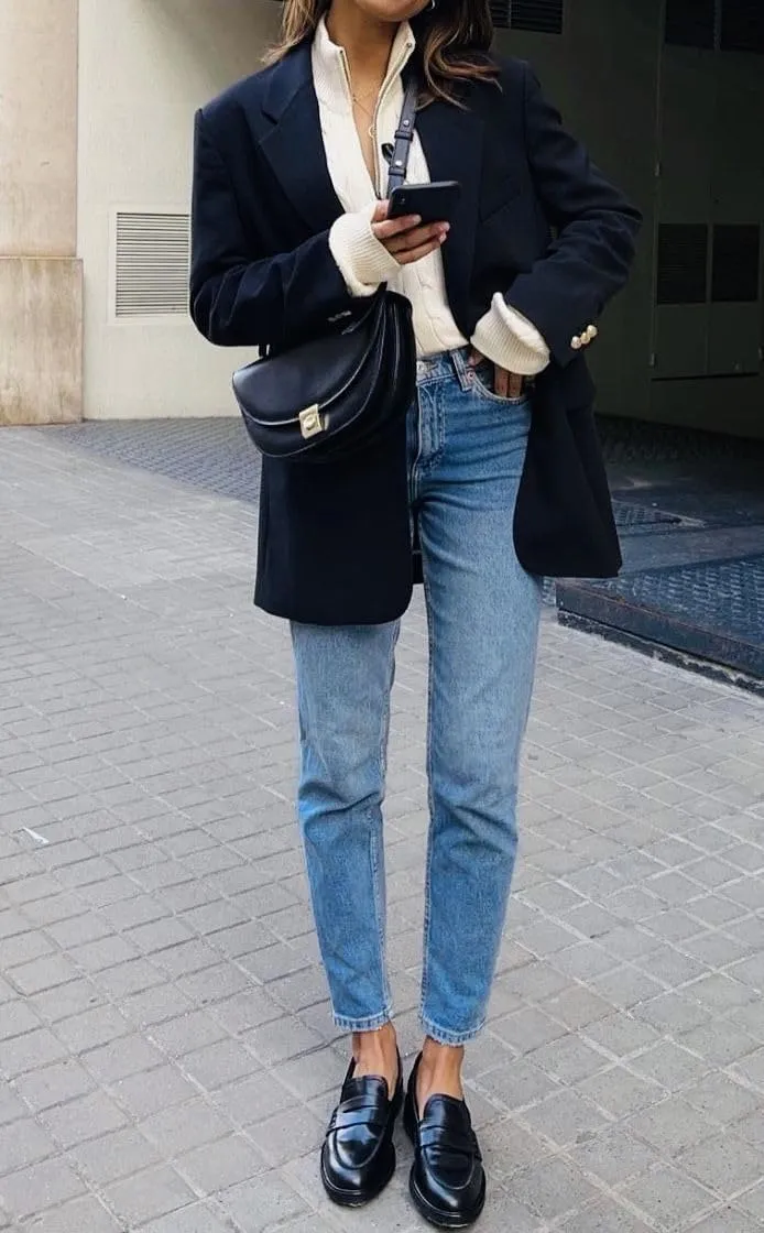 Zeagoo Womens Casual Blazers Pockets Long Sleeve Open Front Work Office Jackets Lapel Button Long Blazer Suit for Bussiness