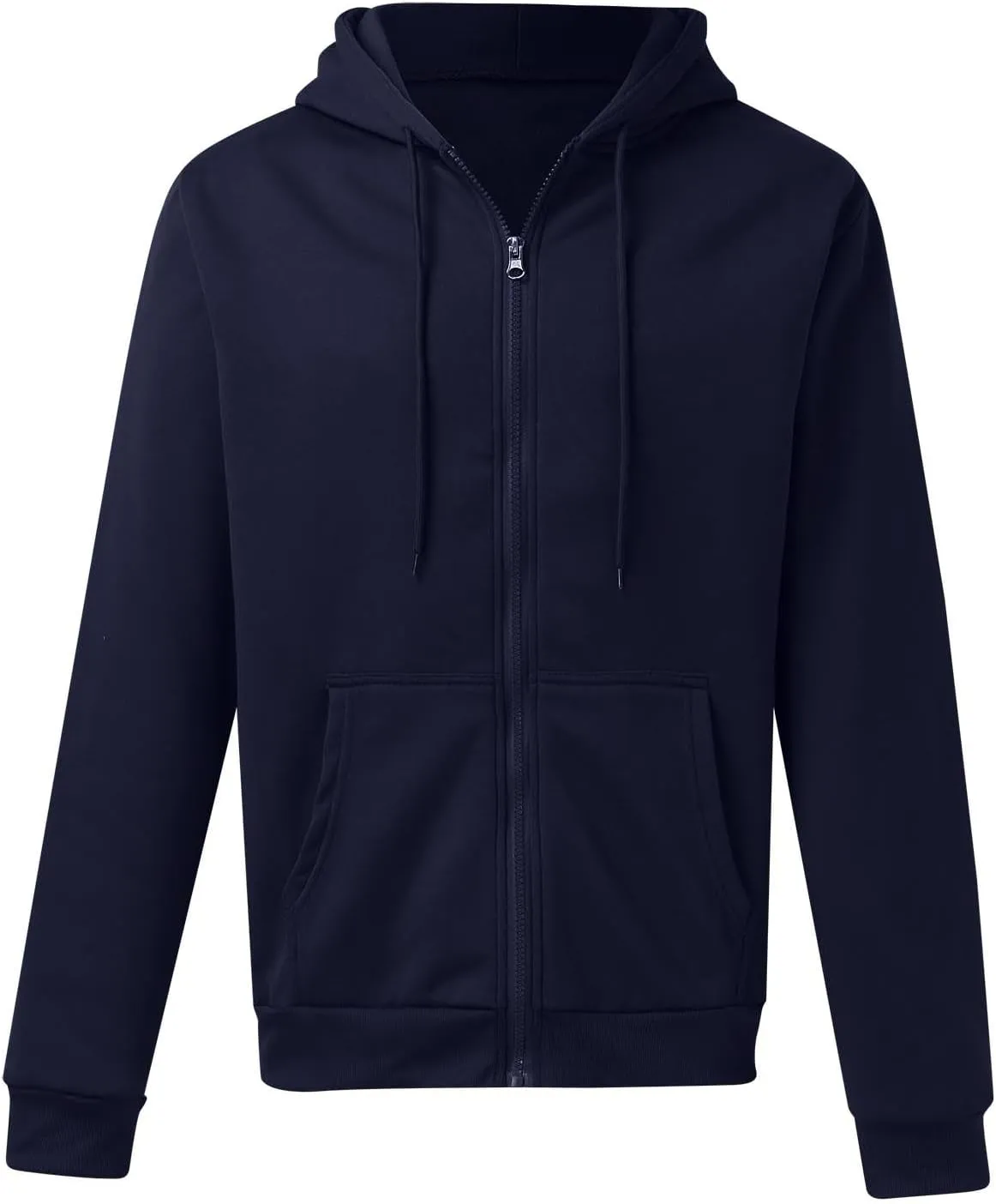 Zip Up Hoodie Men Mens Full Zip Casual Pullover Hoodies Fall Winter Work Sweatshirt Long Sleeve Drawstring Hoodies